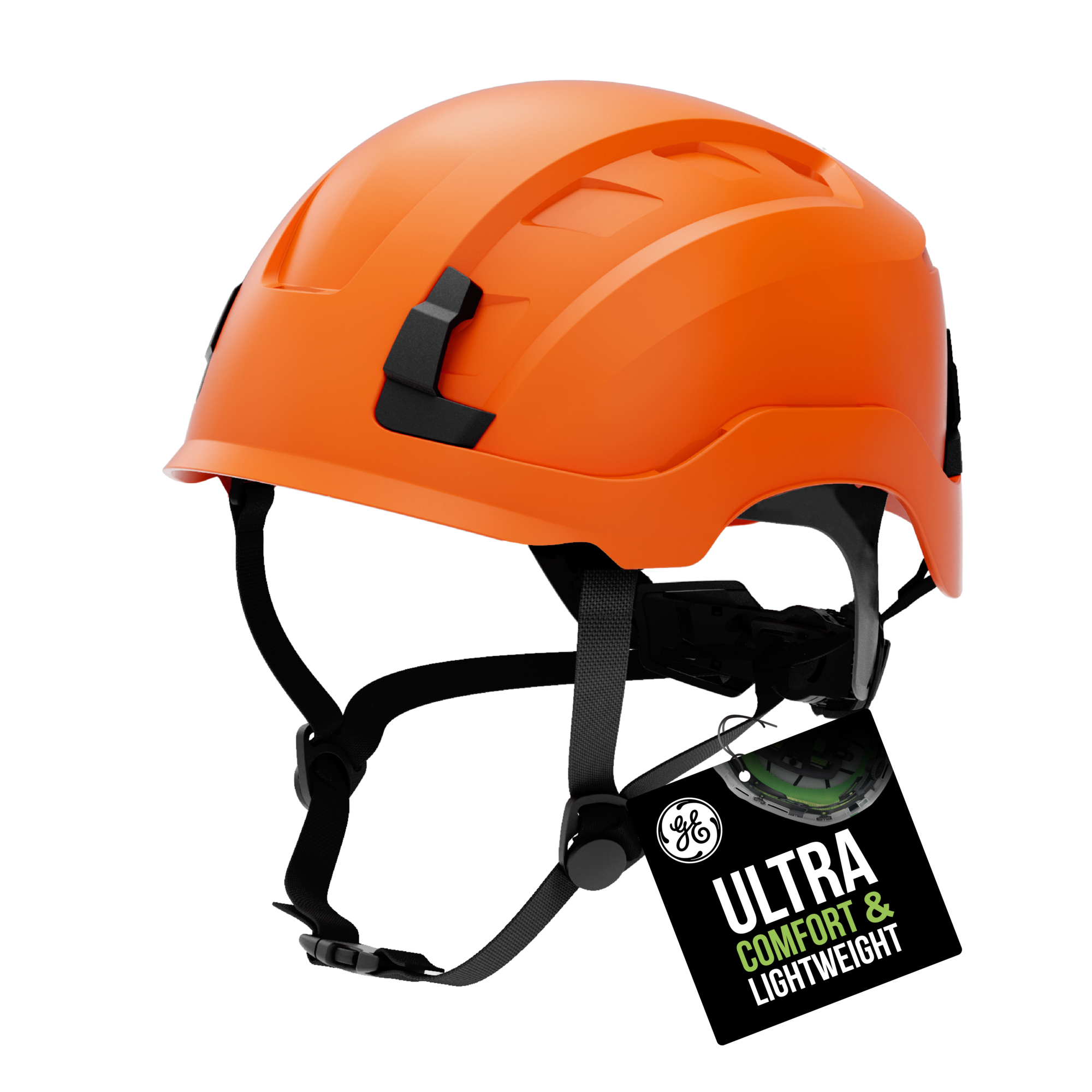 General Electric, Safety Helmet-Non Vented, Size Adjustable, Orange, Model# GH401O